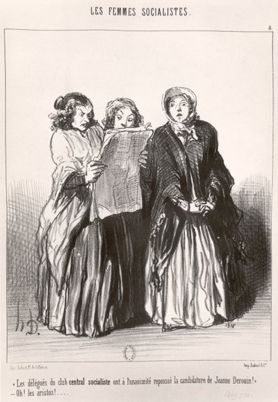 The Socialist Women, 1849 by Honoré Daumier